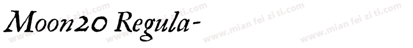 Moon20 Regula字体转换